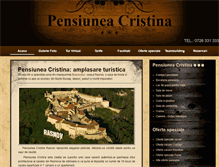 Tablet Screenshot of pensiuneacristinarasnov.ro